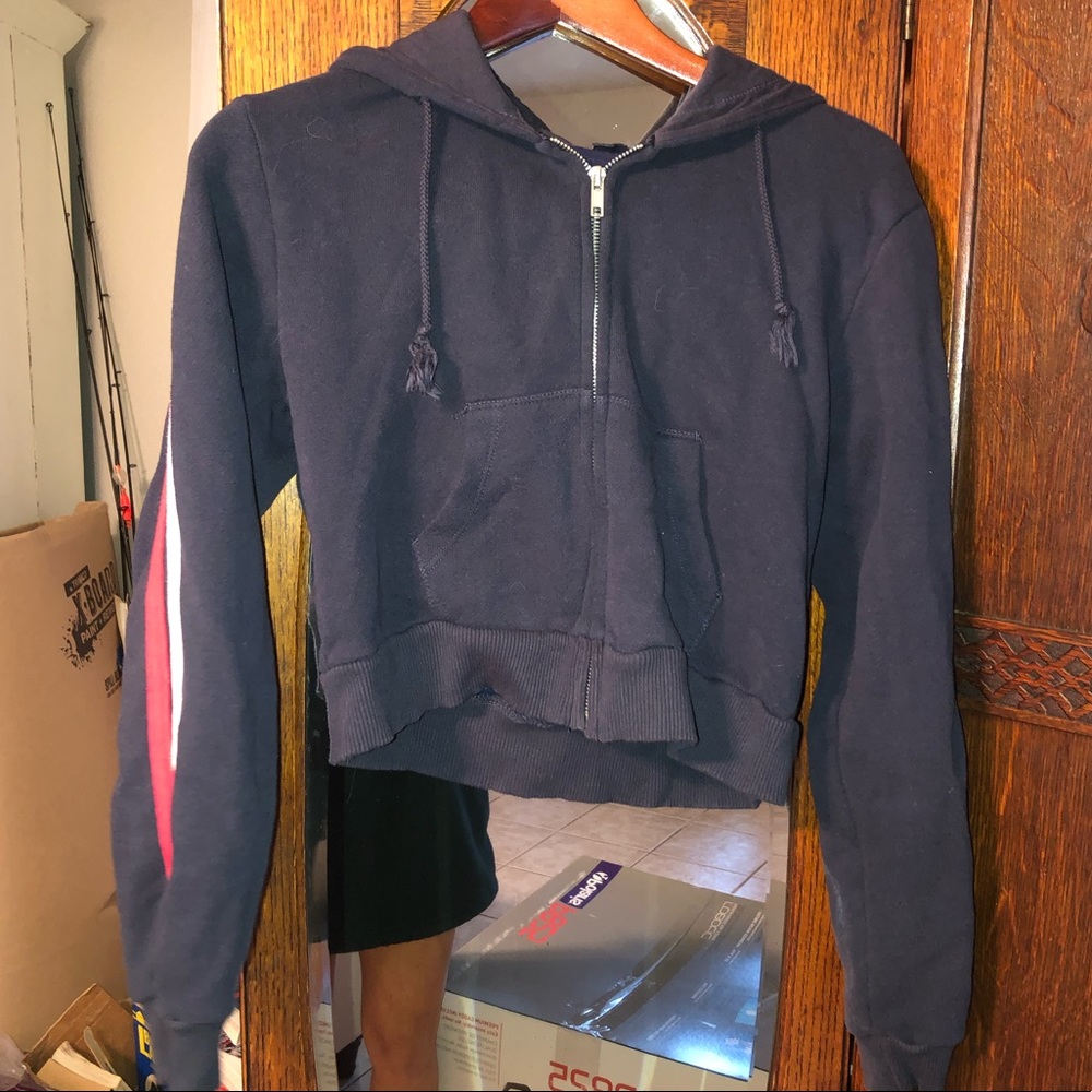 Cropped Zip Up Jacket - image 2